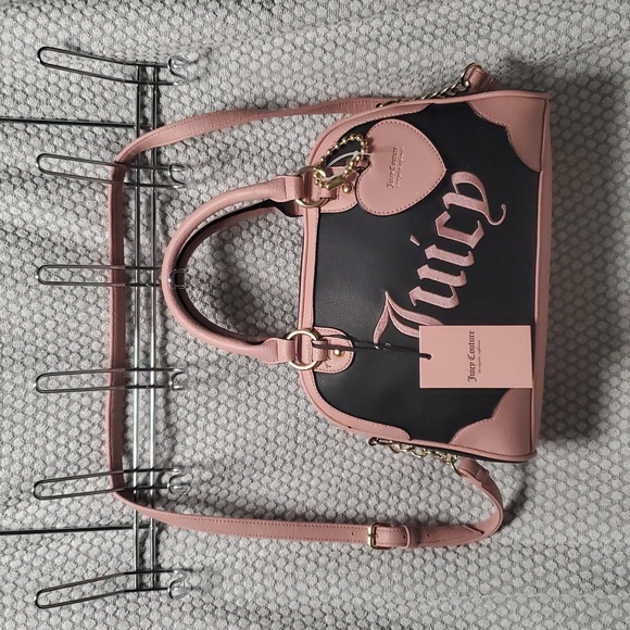 Juicy Couture Black and Pink Satchel - Picture 3 of 12